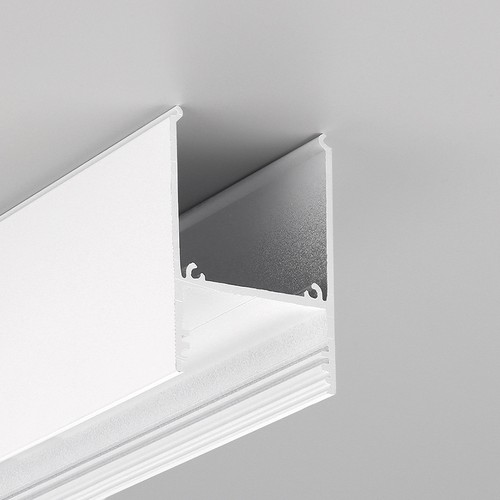 1m aluprofil COMBO30-01 ACDE-9 - Vitlackerad, utanpåliggande, LED-skena