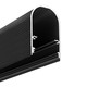 1m aluminiumprofil NAMI23 CD-9 - Svart anodiserad, utanpåliggande, LED-skena