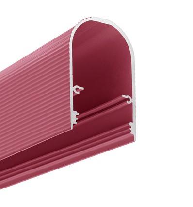 1m aluprofil NAMI23 CD-9 - Dammrosa lackerad, utanpåliggande, LED-skena