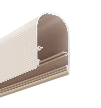 1 m aluprofil NAMI23 CD-9 - Beige lackerad, utanpåliggande, LED skena
