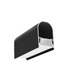 1m aluminiumprofil NAMI23 CD-9 - Svart anodiserad, utanpåliggande, LED-skena