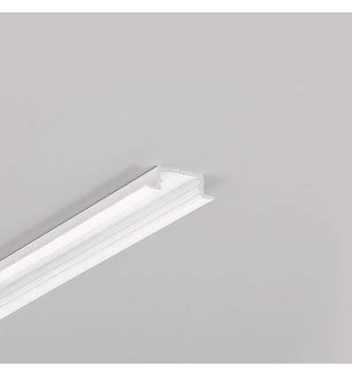 1m aluprofil BEGTIN12 J/S - Vit lackerad, inbyggd, LED-skena