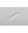 1m aluprofil BEGTIN12 J/S - Vit lackerad, inbyggd, LED-skena