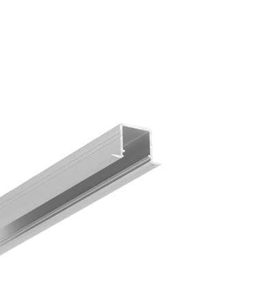 1m aluprofil SMART-IN10 AC2/Z - Anodiserad, infälld, LED-skena