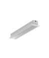 1m aluprofil SMART-IN10 AC2/Z - Obehandlad aluminium, infälld, LED-skena