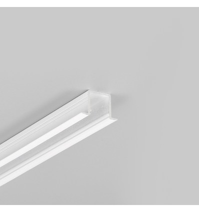 1m aluprofil SMART-IN10 AC2/Z - Vitlackerad, infälld, LED-list