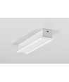 1m aluprofil SMART-IN16 BC3/U4 - Vitlackerad, inbyggd, LED-skena