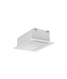 1m aluprofil PHIL RECESSED C10 - Obehandlad aluminium, infälld, LED-skena