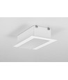 1m aluprofil PHIL RECESSED C10 - Vit lackerad, infälld, LED-skena