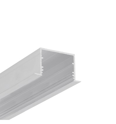 1m aluprofil VARIO30-07 ACDE-9/U9 - Obehandlad aluminium, infälld, LED-skena