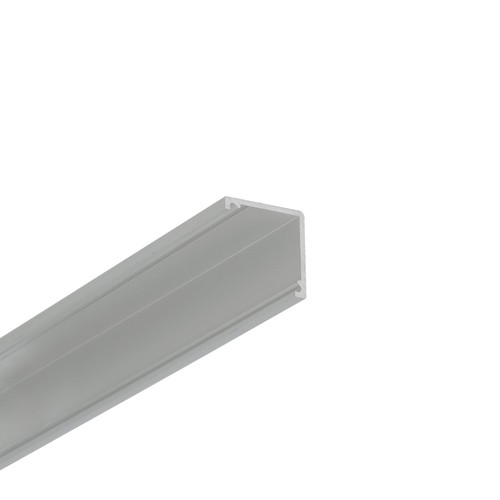 1m aluminiumprofil CABI12 DUO E - Anodiserad, hörn, LED-skena