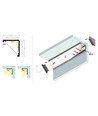 1m aluminiumprofil CABI12 DUO E - Obehandlad aluminium, hörn, LED list