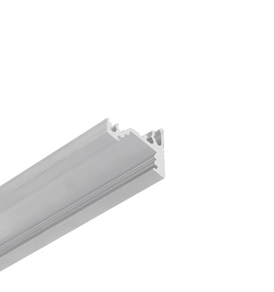 1m aluminiumprofil CORNER10 BC/UX - Obehandlad aluminium, hörn, LED-skena