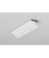 1m aluprofil CORNER10 BC/UX - Vitlackerad, hörn, LED-skena