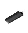1m aluprofil CORNER10.V2 A1C/U1 - Svartanodiserad, hörn, LED-skena