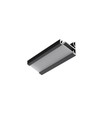 1m aluprofil CORNER14 EE7F/TY - Svart anodiserad, hörn, LED-skena