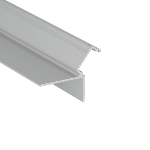 1m aluprofil GLOW12 DOWN A1C - Anodiserad, invändig montering, LED-skena