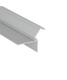 1m aluprofil GLOW12 DOWN A1C - Anodiserad, invändig montering, LED-skena