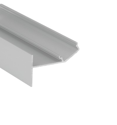 1m aluprofil GLOW12 UP A1C - Anodiserad, inmurning, LED skena