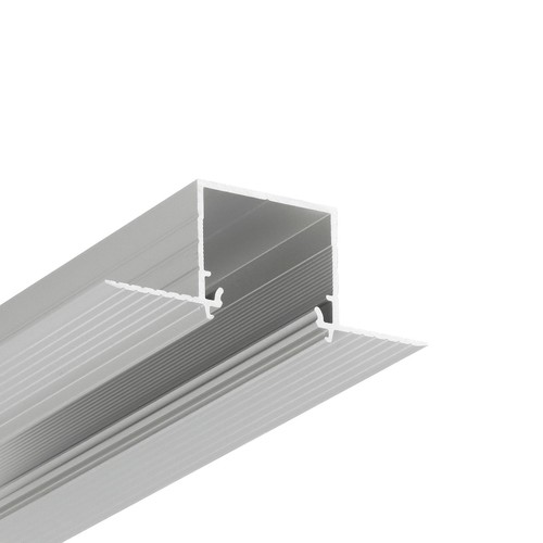 1m aluminiumprofil LINEA-IN20 TRIMLESS EE7F - Anodiserad, infällning, LED-skena