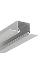 1m aluminiumprofil LINEA-IN20 TRIMLESS EE7F - Anodiserad, infällning, LED-skena