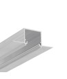1m aluprofil LINEA-IN20 TRIMLESS EE7F - Obelagd aluminium, infälld, LED-skena
