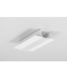 1m aluprofil LINEA-IN20 TRIMLESS EE7F - Vit lackerad, spackling, LED-skena