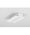 1m aluprofil LINEA-IN20 TRIMLESS EE7F - Vit lackerad, spackling, LED-skena