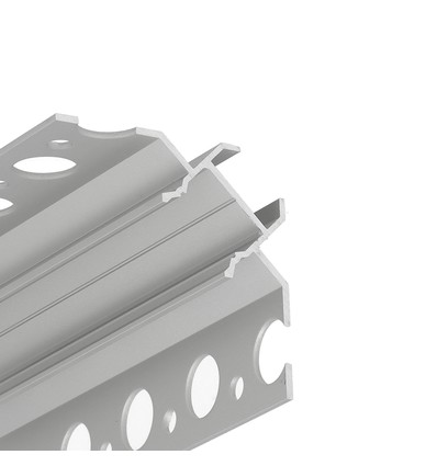 1m aluprofil UNI-TILE12 90DEG C PLUS - Anodiserad, kakelprofil, LED skena