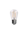 10-pack E27 2W LED-lampa - ST14, COB filament, klart glas