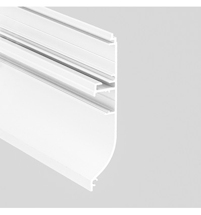 1m aluprofil SKIRT10 AC2/Q9 - Vit lackerad