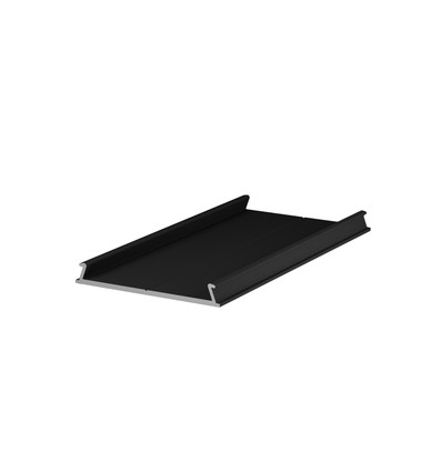 1m monteringsprofil C10 - Svartlackerad