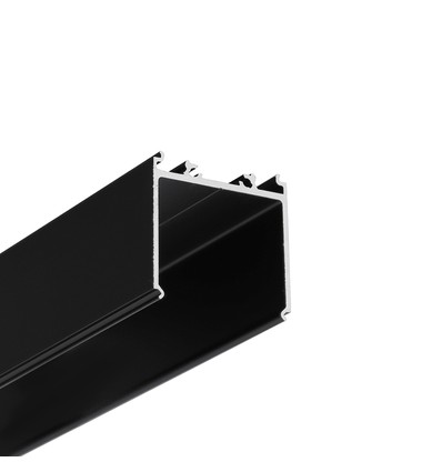 1m profil för strömtillförsel VARIO30-08 - Svart anodiserad