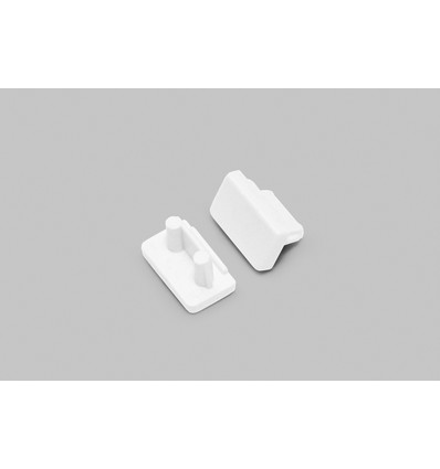 1 st. ändstycke SLIM8 - Vit