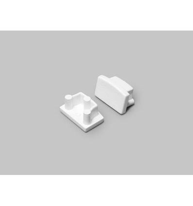 1 st. ändstycke BEGTON12 C - Vit