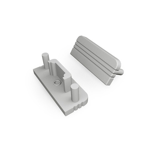 1 st. ändstycke SURFACE10 GEN2 - Grå