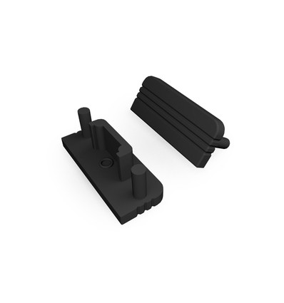 1 st. ändstycke SURFACE10 GEN2 - Svart