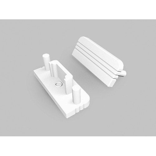1 st. ändstycke SURFACE10 GEN2 - Vit
