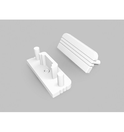 1 st. ändstycke SURFACE10 GEN2 - Vit