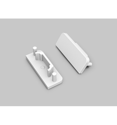 1 st. ändstycke SURFACE14 GEN2 - Vit