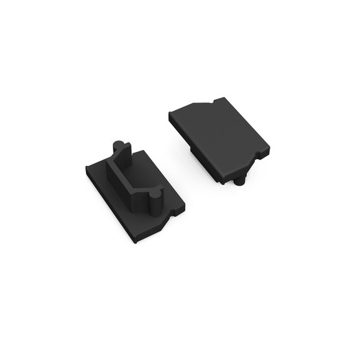 1 st. ändstycke UNI12 GEN2 - Svart