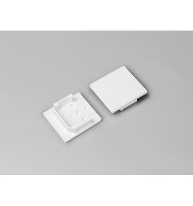 1 st. ändstycke LINEA20 - Vit