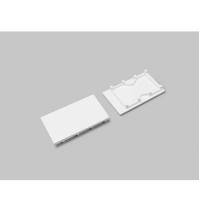 1 st. ändstycke LINEA20-E7 - Vit