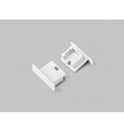 1 st. ändstycke SMART-IN10 - Med hål, vit