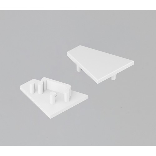 1 st. ändstycke CORNER12.V2 - Vit