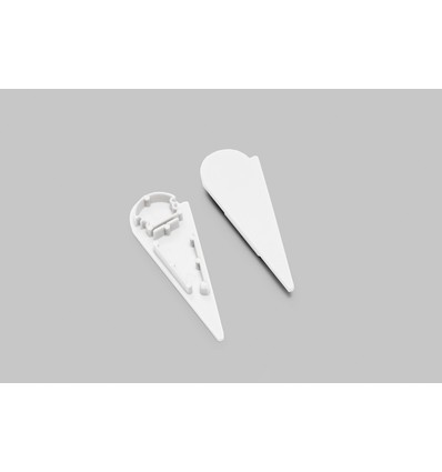 1 st. ändstycke WALLE12 D - Vit