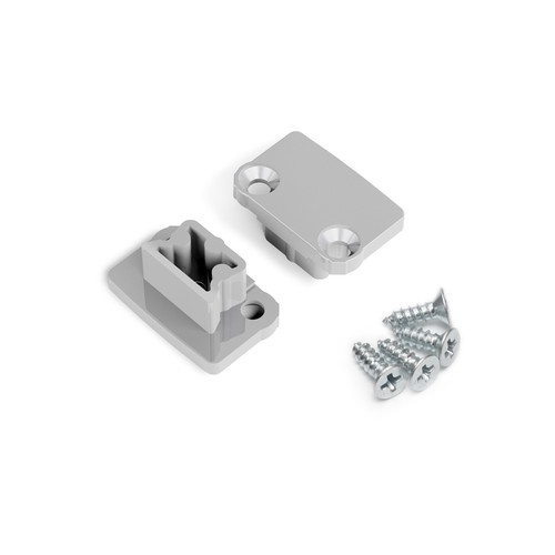 1 st. ändstycke FLOOR8 - Silverfärgad