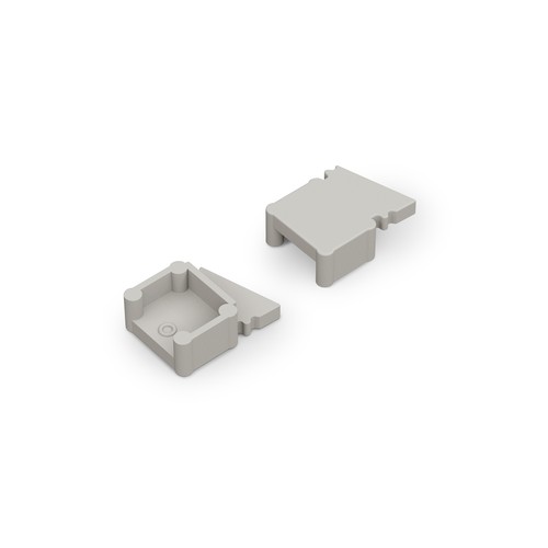 1 st. Endstycke OMNI10 - Grå