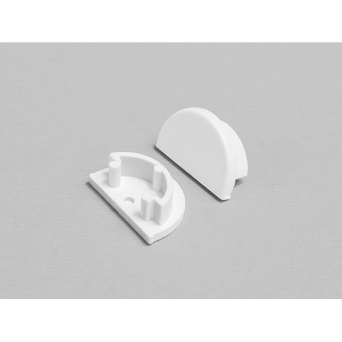 1 st. ändstycke ARC12 D - Vit