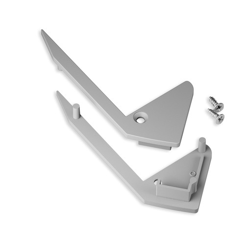 1 st. ändstycke UP-BOLD12 - Grå